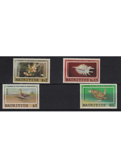 MAURITIUS francobolli tematica Fauna Yvert e Tellier serie completa 769-72